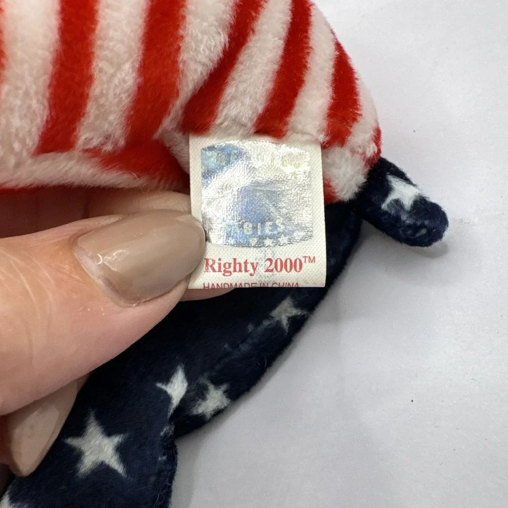 Ty Beanie Baby‎ RIGHTY 2000 Elephant Patroitic